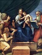 RAFFAELLO Sanzio Madonna with the Fish oil